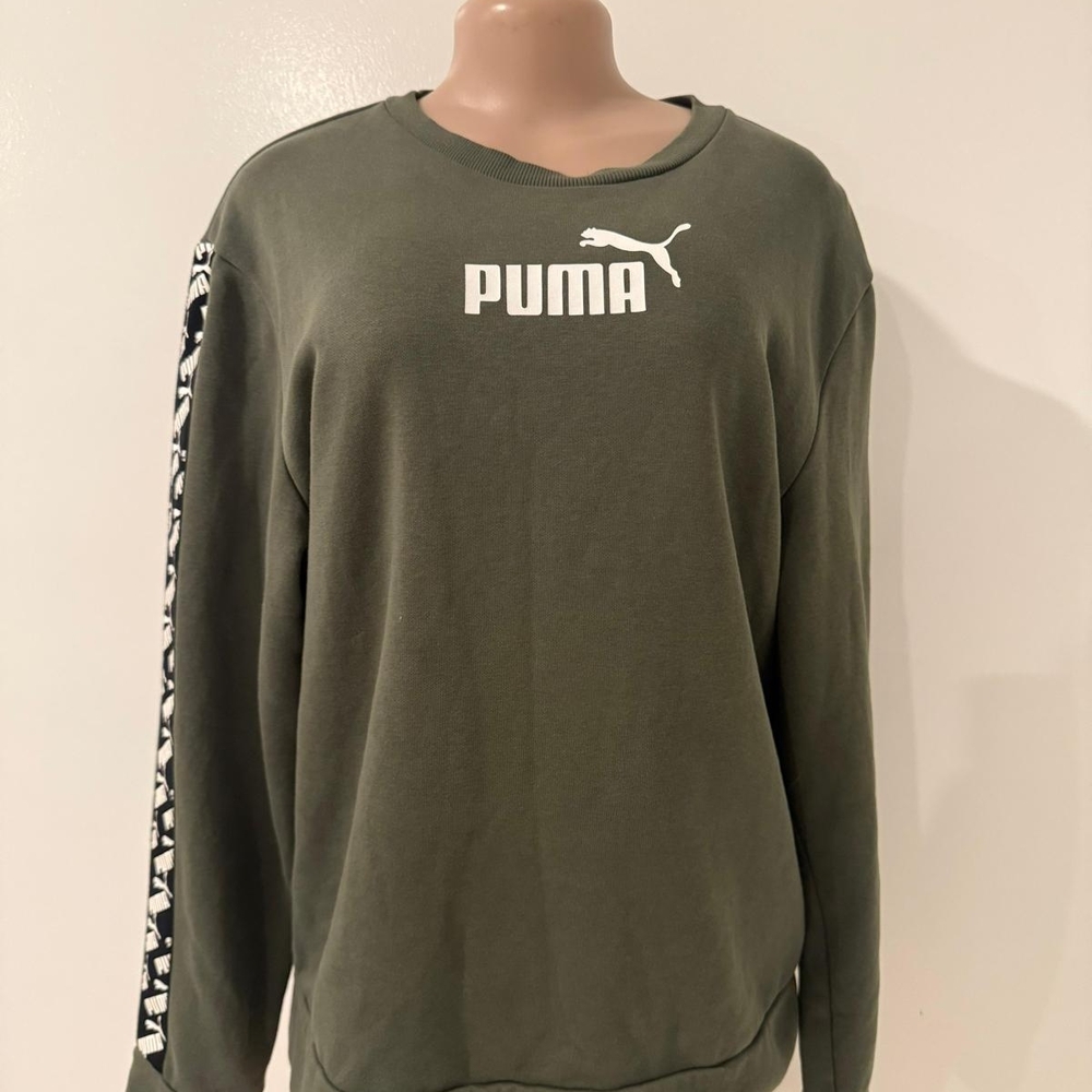 Puma Dark Green Crewneck Sweatshirt